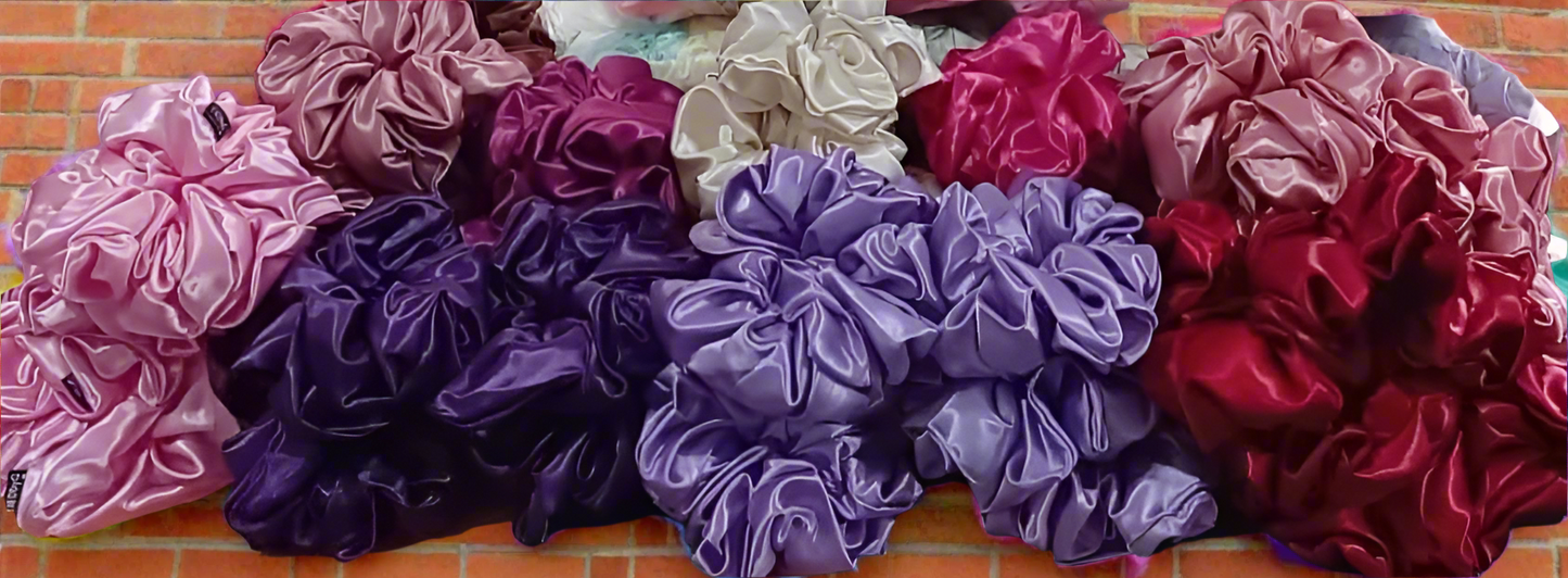 SCRUNCHIES - SATIN -  Sz LARGE